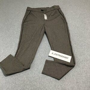 Chico’s Ankle Leggings Pull On Stretch Knit Classic Plaid Leggings Size 8 NWT